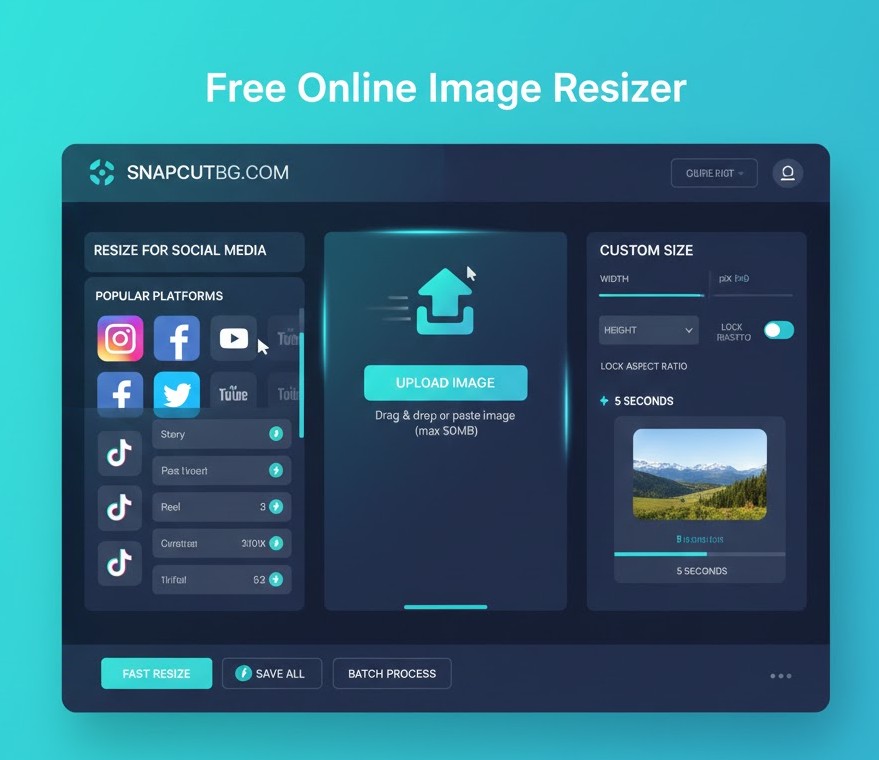 Free online image resizer, step by step tutorial